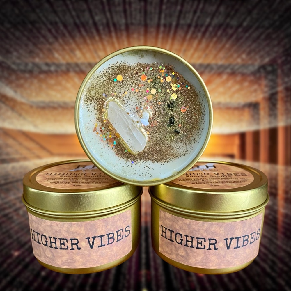 HIGHER VIBES Meditation Candle 🧘🏽‍♀️